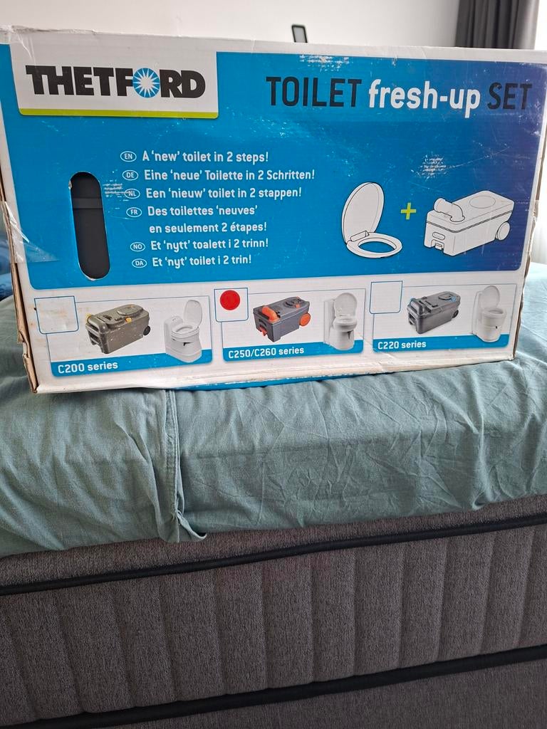 Nieuwe Thetfort toiletbak + toiletbril Fresh Up set, Ophalen, Nieuw
