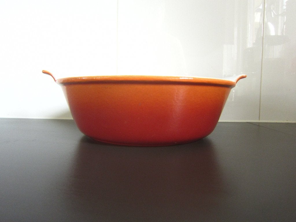 PAN VOOR DE BARBECUE van GIETIJZER HOGE oranje, Ophalen of Verzenden, Zo goed als nieuw, Onbekend