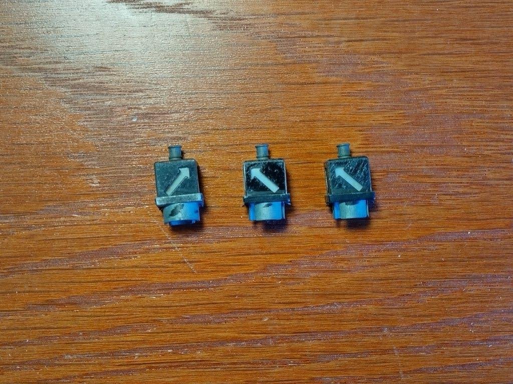 Trix Express 728/738 - Lantaarnkapjes voor wissels (3x), Gebruikt, Gelijkstroom, Trix, Rails