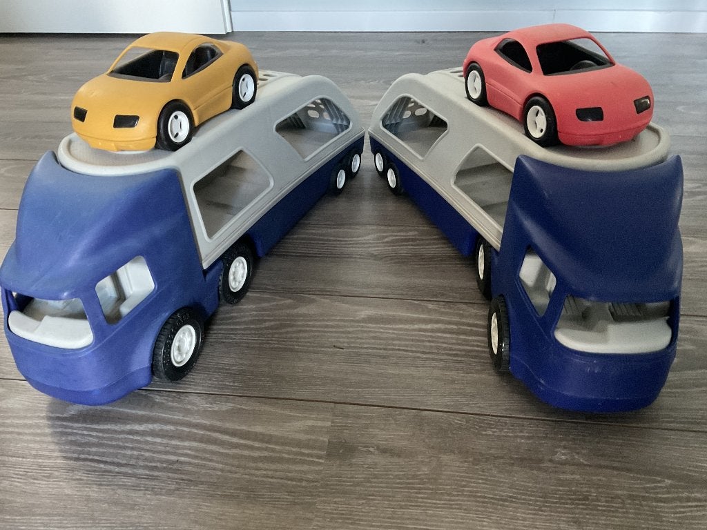 Speelgoed vrachtwagens, Ophalen, Gebruikt