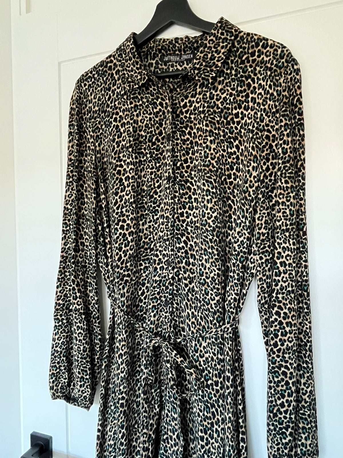Juffrouw Jansen Amsterdam | Jurk print | Maat XL, Ophalen of Verzenden, Zo goed als nieuw, Maat 46/48 (XL) of groter, Zwart