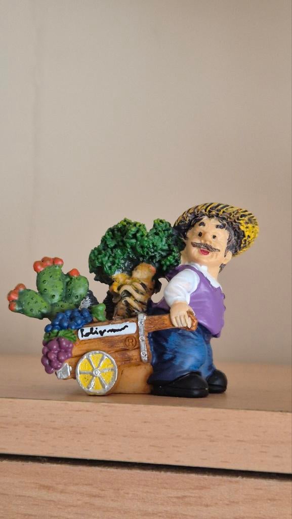 Mini groenteboer decoratie uit Italië, Verzamelen, Beelden en Beeldjes, Ophalen of Verzenden, Nieuw