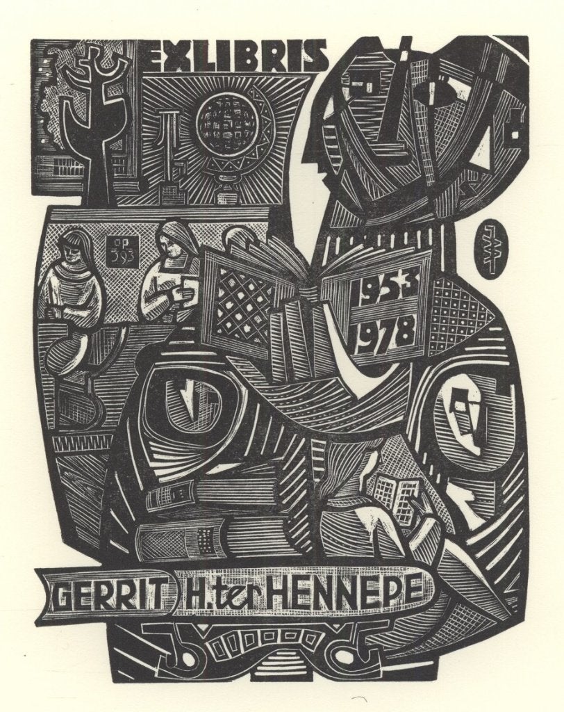 0563 Ex Libris Nederland : Jan Battermann, 1978, Verzenden, Ex libris