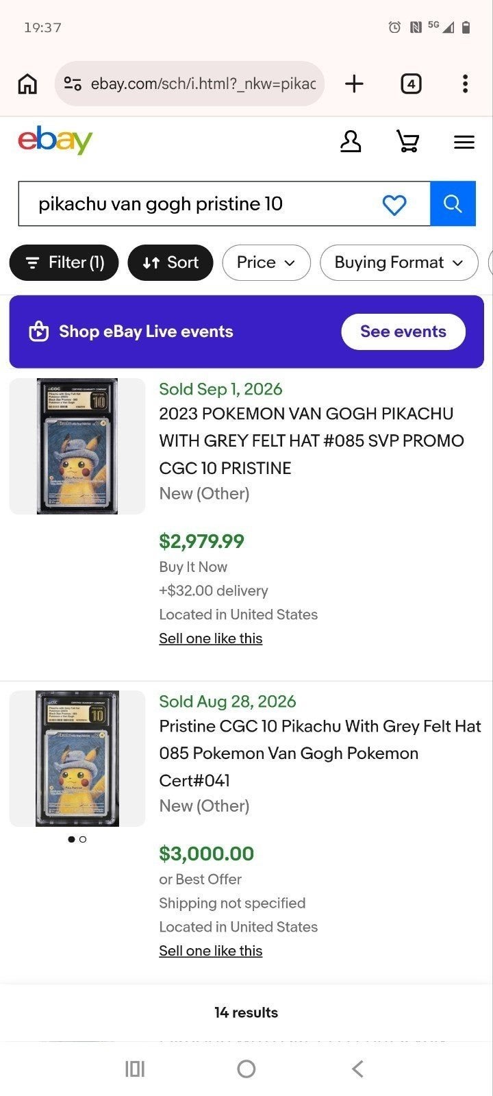 Verschillende Pokemon Slabs Oa deze Pikachu s van Gogh, Ophalen, Nieuw