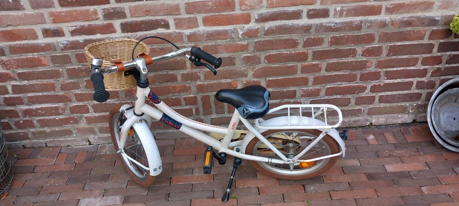 witte alpina meisjes fiets, Fietsen en Brommers, Ophalen, Velgrem, Alpina Cargo, 16 inch