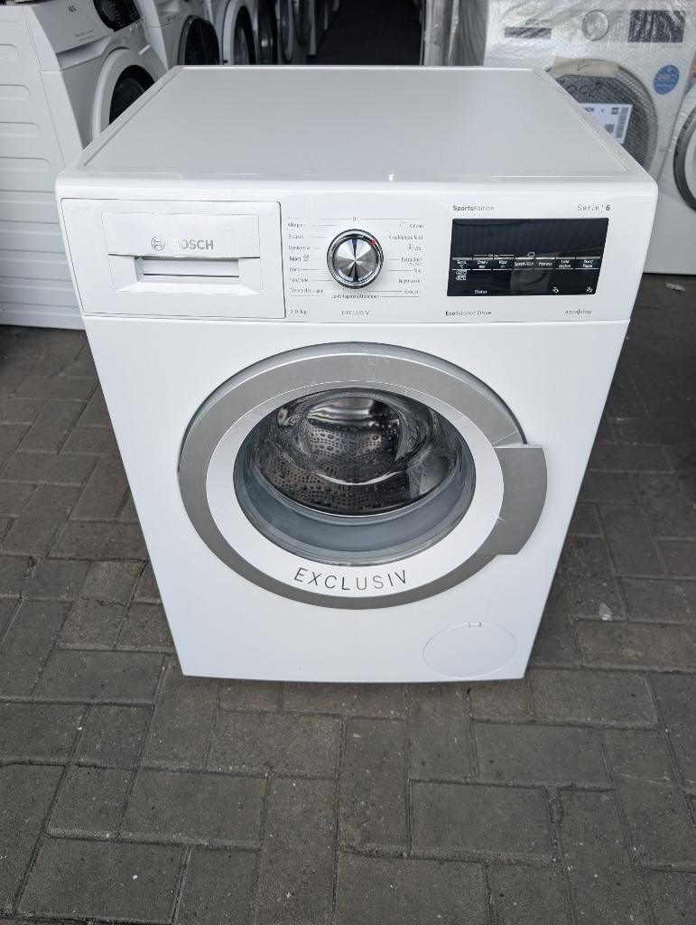 Nette Bosch WAT28490NL wasmachine 8kg A+++, 1200 tot 1600 toeren, 8 tot 10 kg, Refurbished, Ophalen of Verzenden