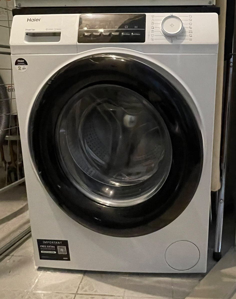 Haier Wasmachine HW80-BP14929A - 8kg, nog 2 maanden garantie, Ophalen, 1200 tot 1600 toeren, Gebruikt, 8 tot 10 kg