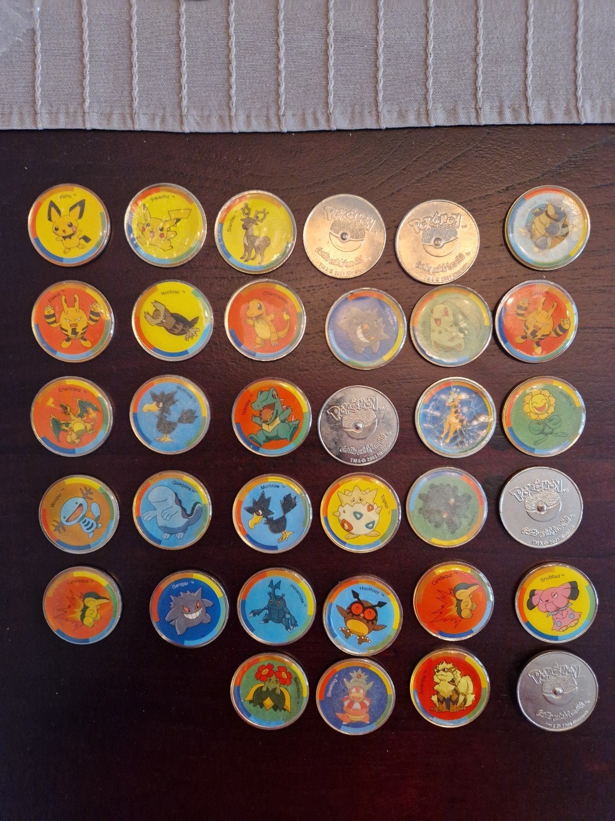 ijzere pokemon munten, Verzamelen, Flippo's, Ophalen of Verzenden, Verzameling
