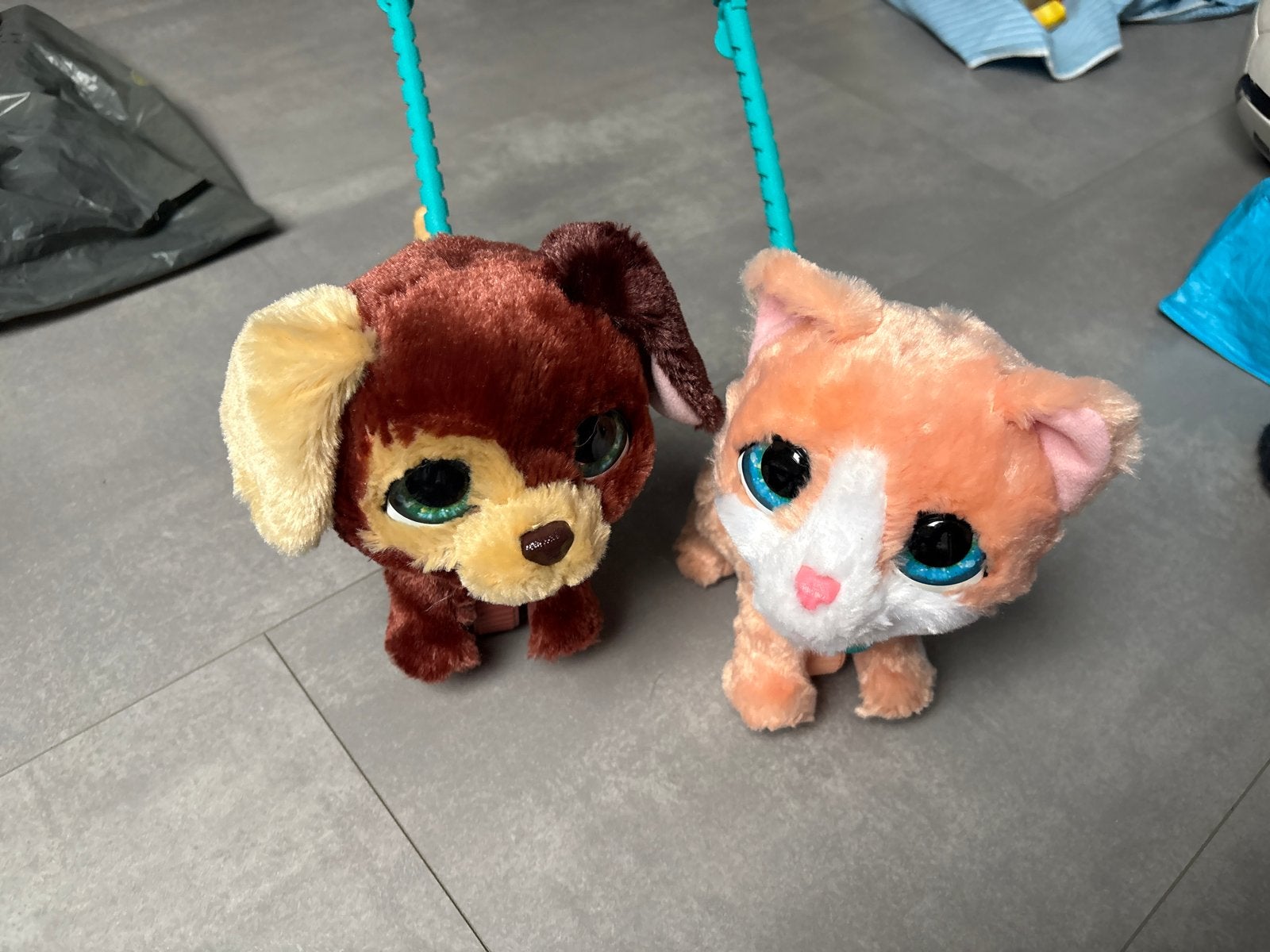 Loopdieren: Hondje en Katje met loopstok, Ophalen, Overige merken, Hond, Zo goed als nieuw