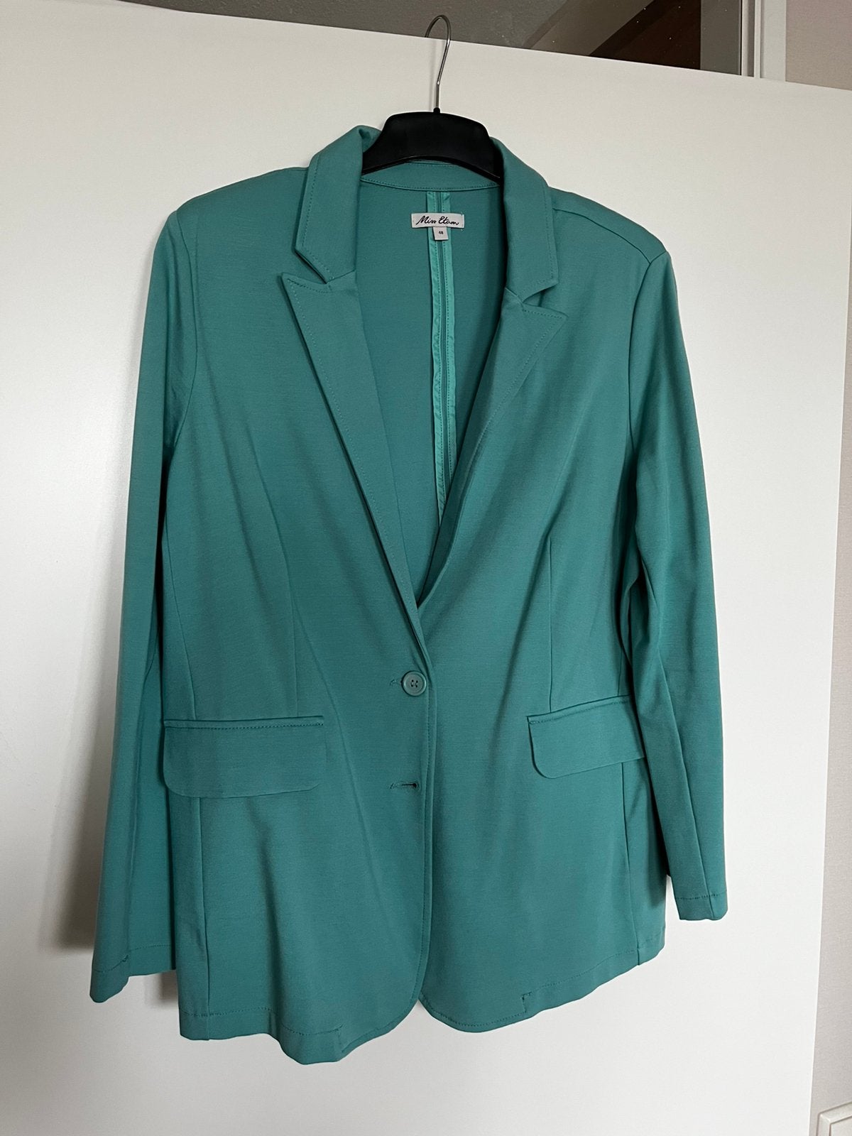 Sportieve groene dames blazer Miss Etam maat 48, Kleding | Dames, Jasjes, Kostuums en Pakken, Ophalen of Verzenden, Zo goed als nieuw