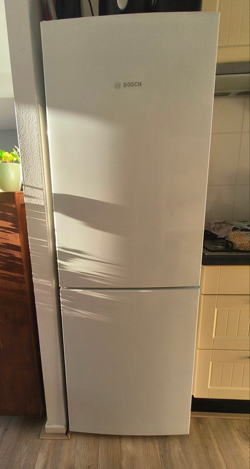 Bosch koelvriescombinatie GRATIS, Ophalen, Gebruikt, 200 liter of meer, Met aparte vriezer
