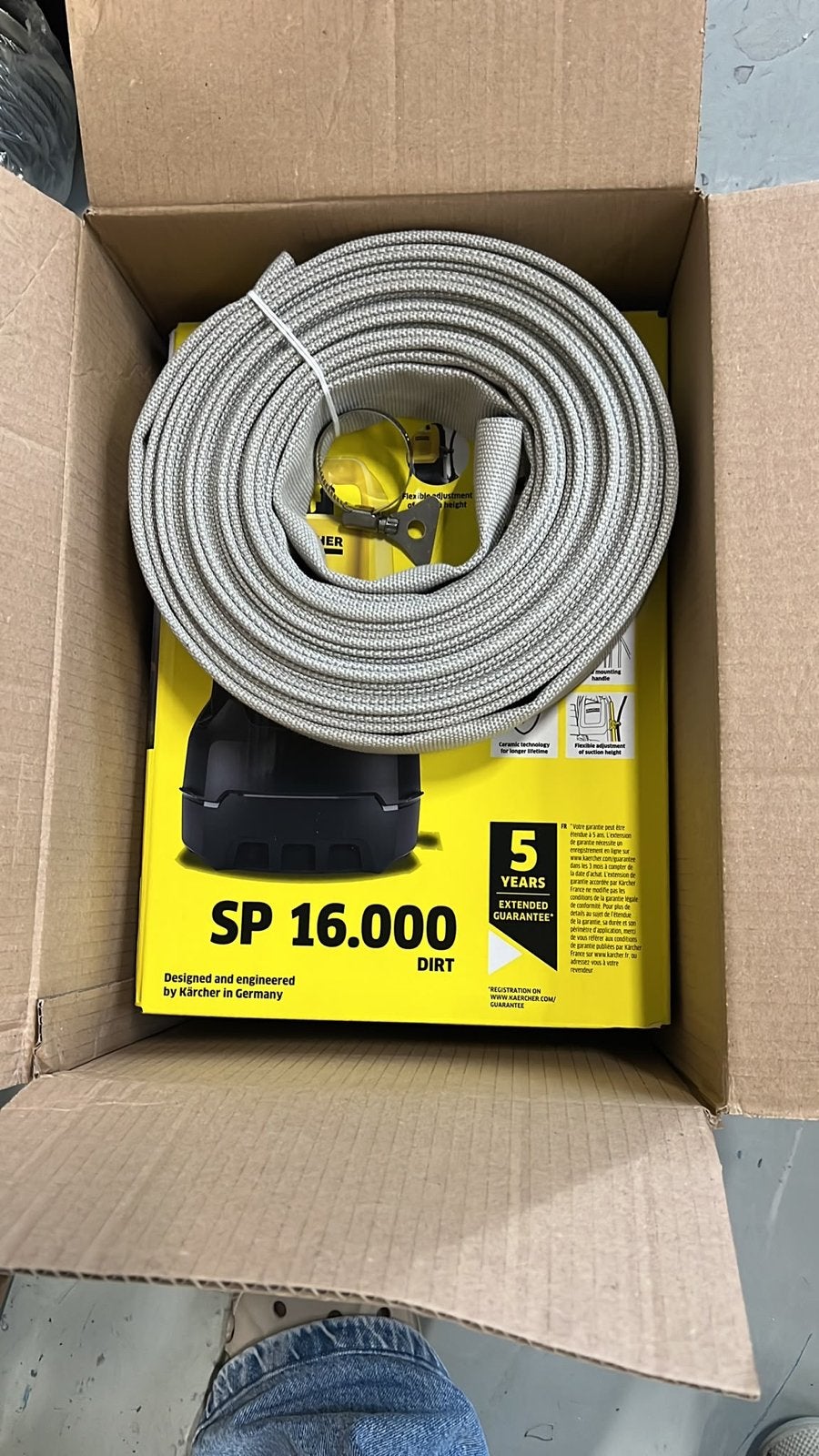 Kärcher SP 16.000 Dirt Dompelpomp - Nieuw in doos, Ophalen of Verzenden, Nieuw, Elektrisch, Dompelpomp