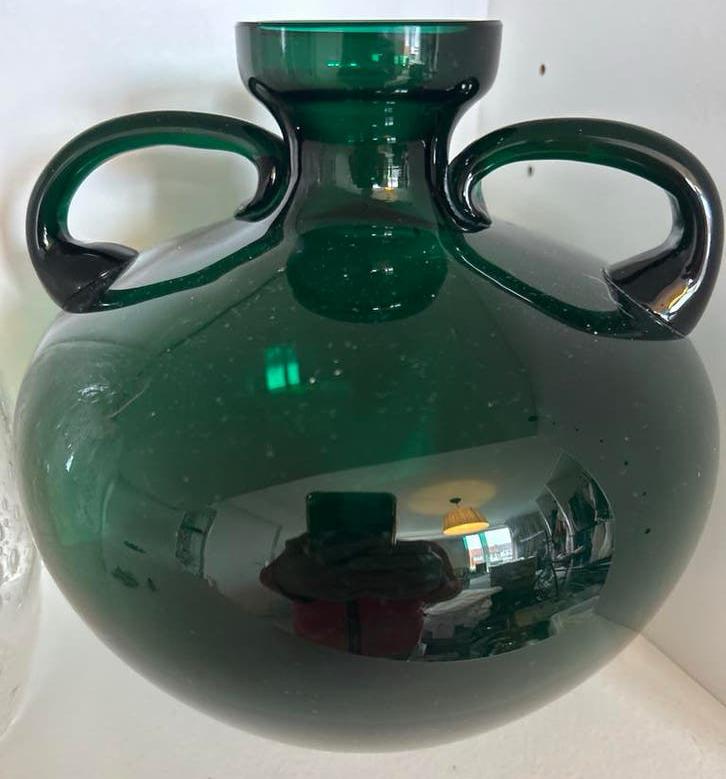 Max Verboeket Antiqua groene Vaas, Antiek en Kunst, Ophalen of Verzenden