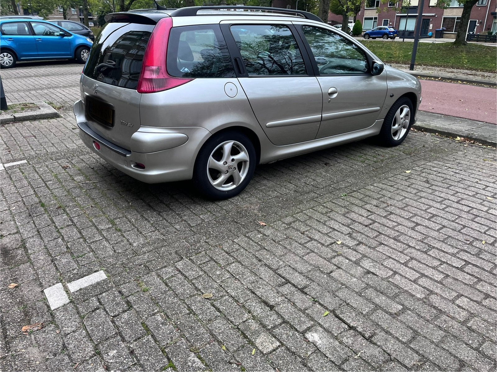 Peugeot 206 1.4 16V SW XS 2004 Grijs, Voorwielaandrijving, 4 cilinders, Origineel Nederlands, Stationwagon