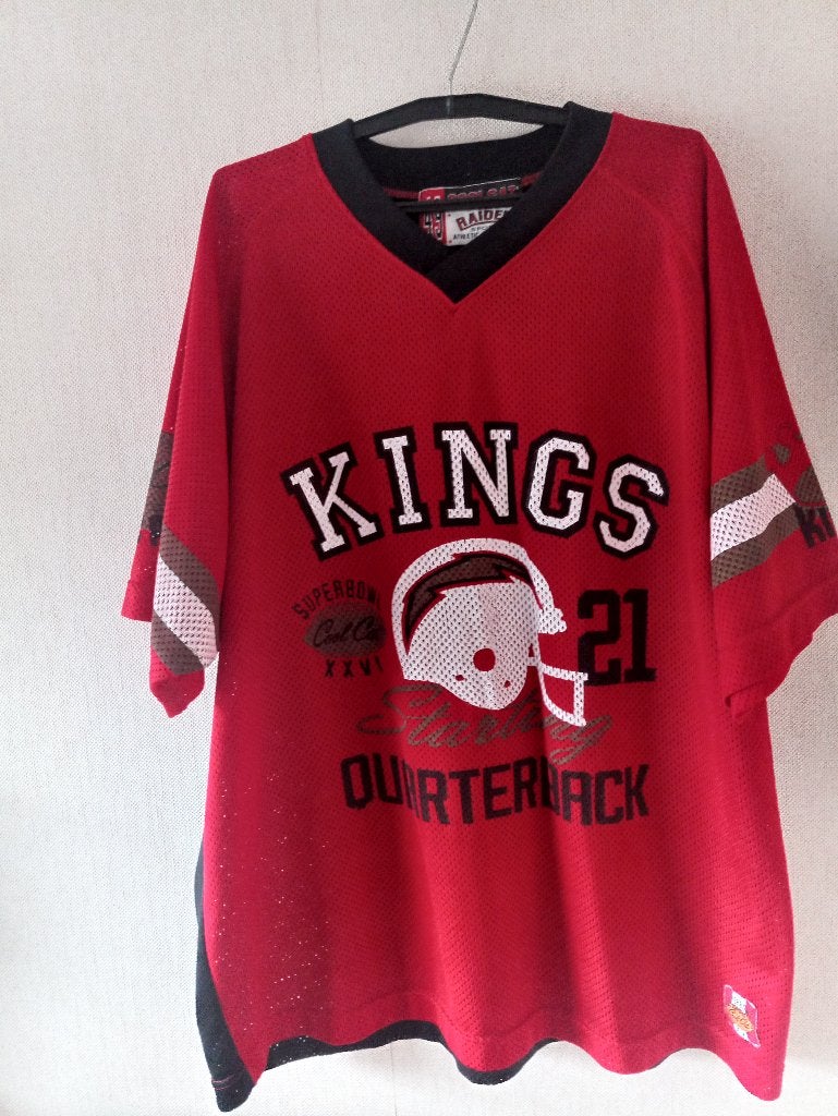 Vintage NFL Kings Football Jersey Rood Maat L, Ophalen of Verzenden, Zo goed als nieuw, Rood, Maat 52/54 (L)
