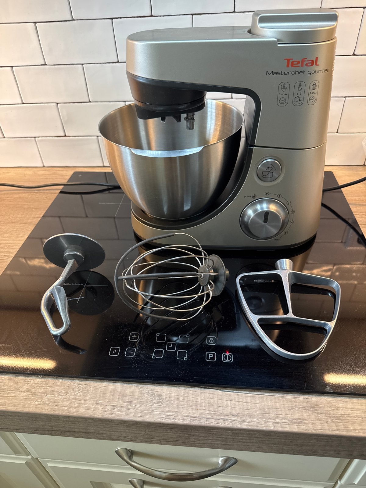 Tefal Masterchef keukenmachine 900 watt, Witgoed en Apparatuur, Keukenmixers, Gebruikt, Ophalen of Verzenden, Vaatwasserbestendig
