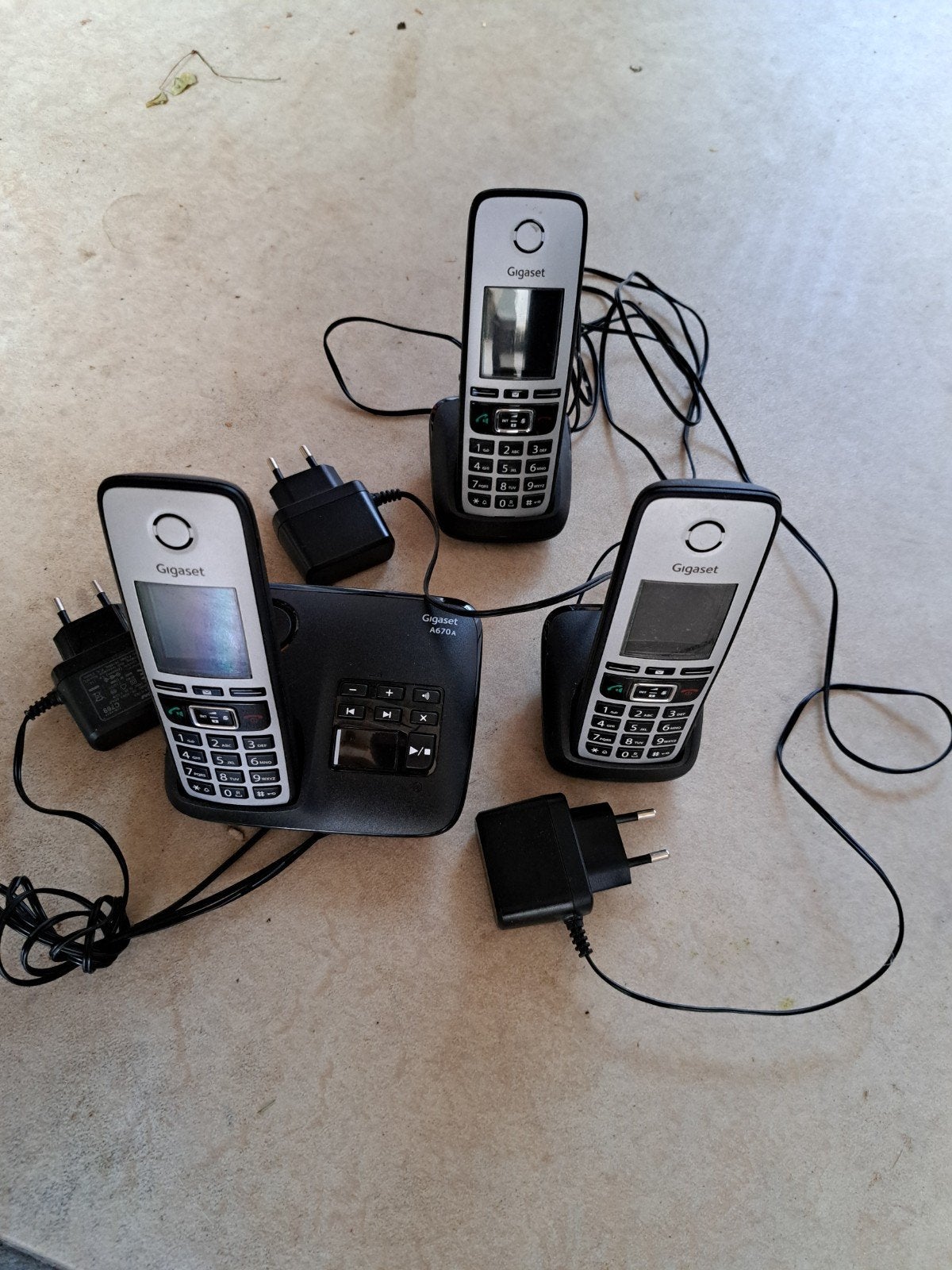 Gigaset A670A Telefoon, Ophalen of Verzenden, Gebruikt, 3 handsets