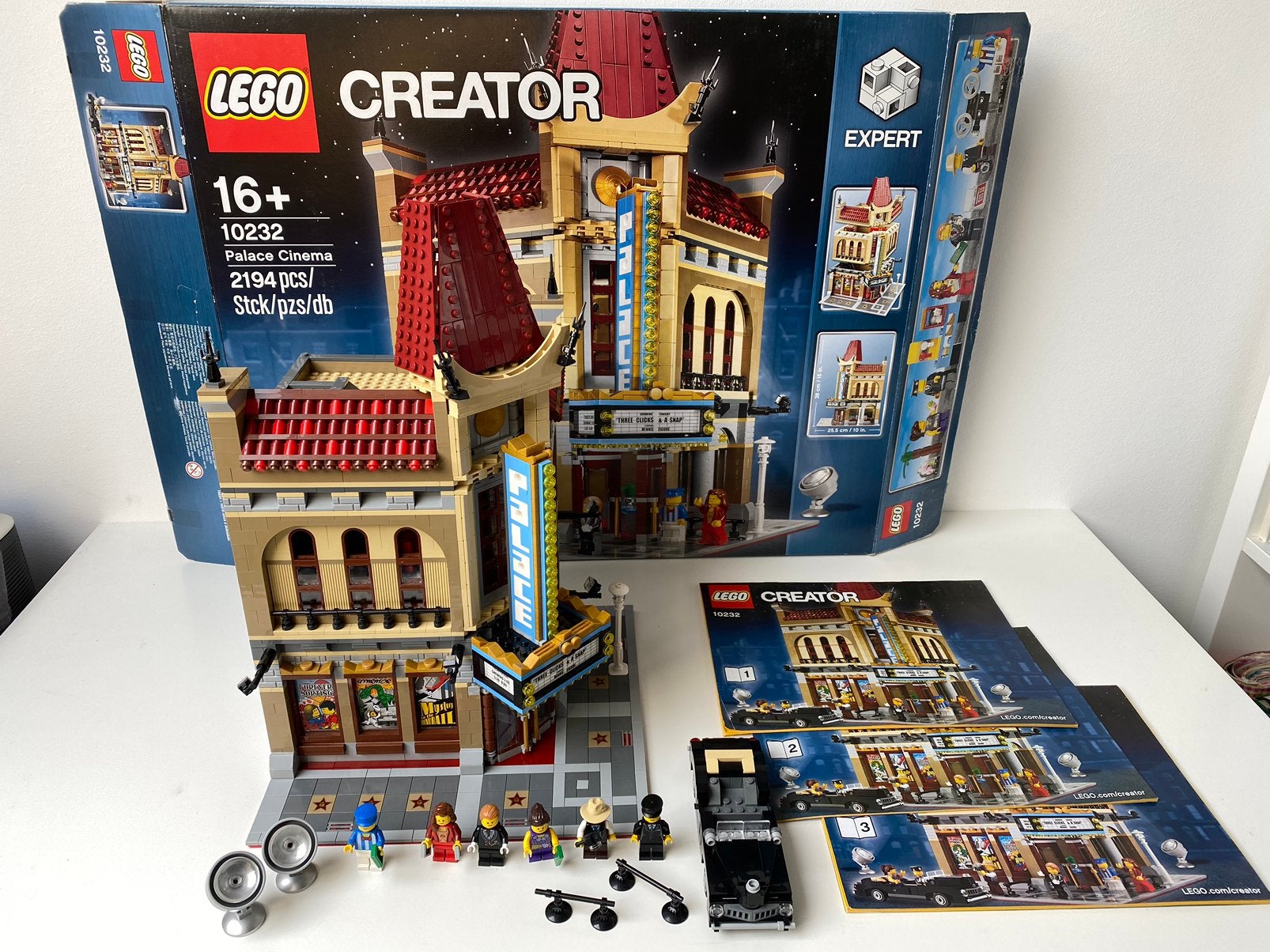 Lego Modular 10232 Palace Cinema compleet, Lego, Ophalen of Verzenden, Zo goed als nieuw, Compleet