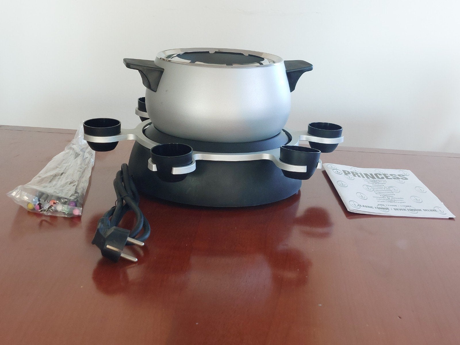 Princess Silver Fondue Deluxe - Elektrische Fondueset, Ophalen, Nieuw, Elektrisch, Fondueset