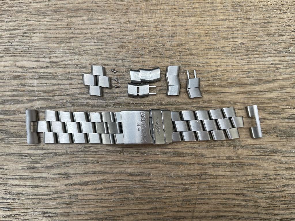 Breitling Titanium Professional II horlogeband, compleet., Sieraden, Tassen en Uiterlijk, Horloges | Heren, Overige materialen