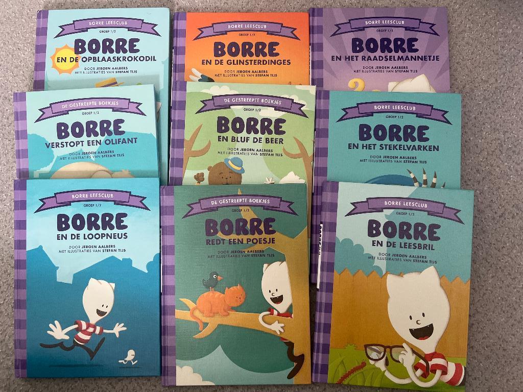 9 borre boekjes groep 1/2, Ophalen of Verzenden, Gelezen, Fictie algemeen, 5 of 6 jaar