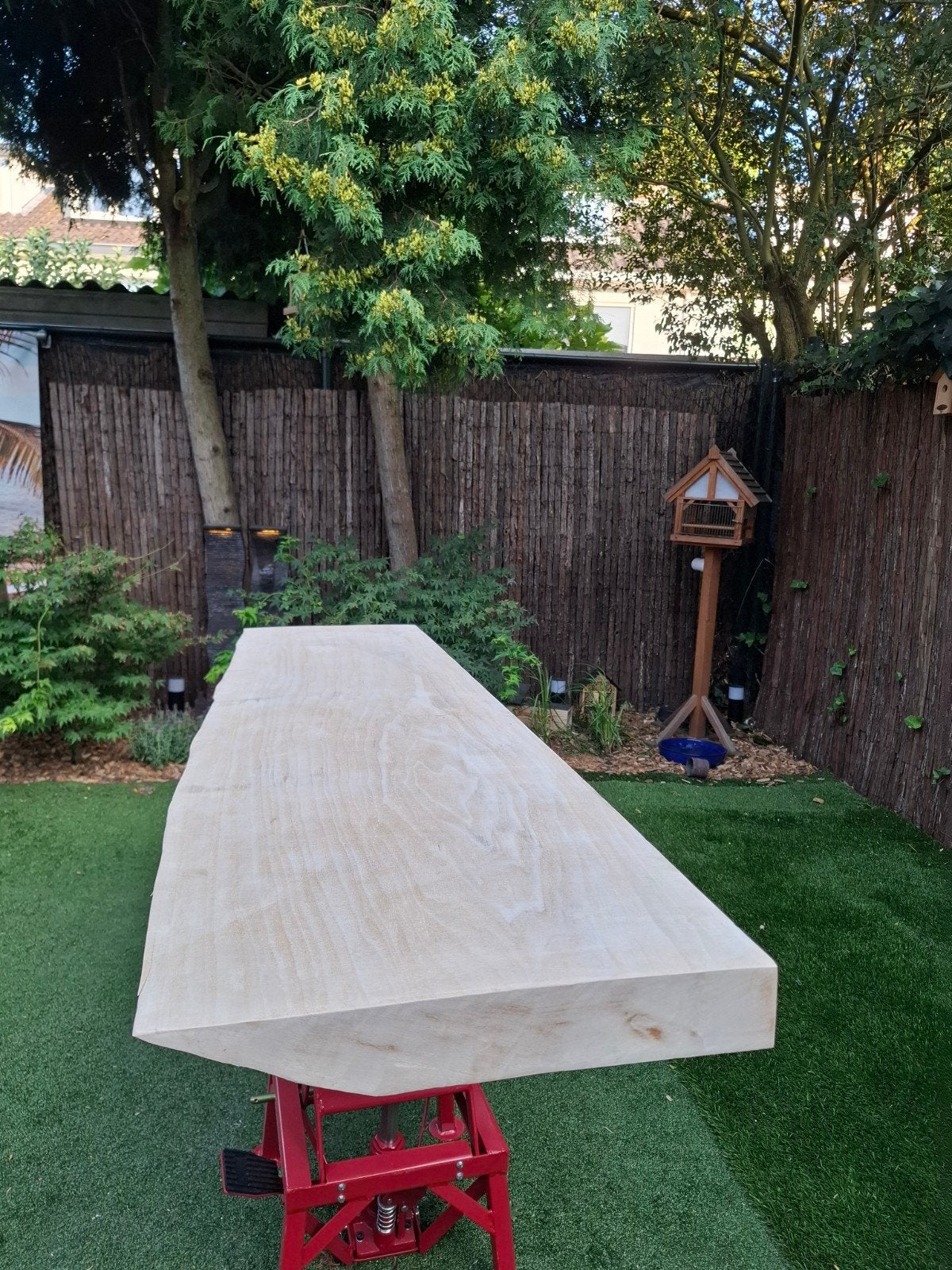 Houten boomstamblad 180x45x7, Minder dan 50 cm, Vijf personen of meer, Rechthoekig, Overige houtsoorten
