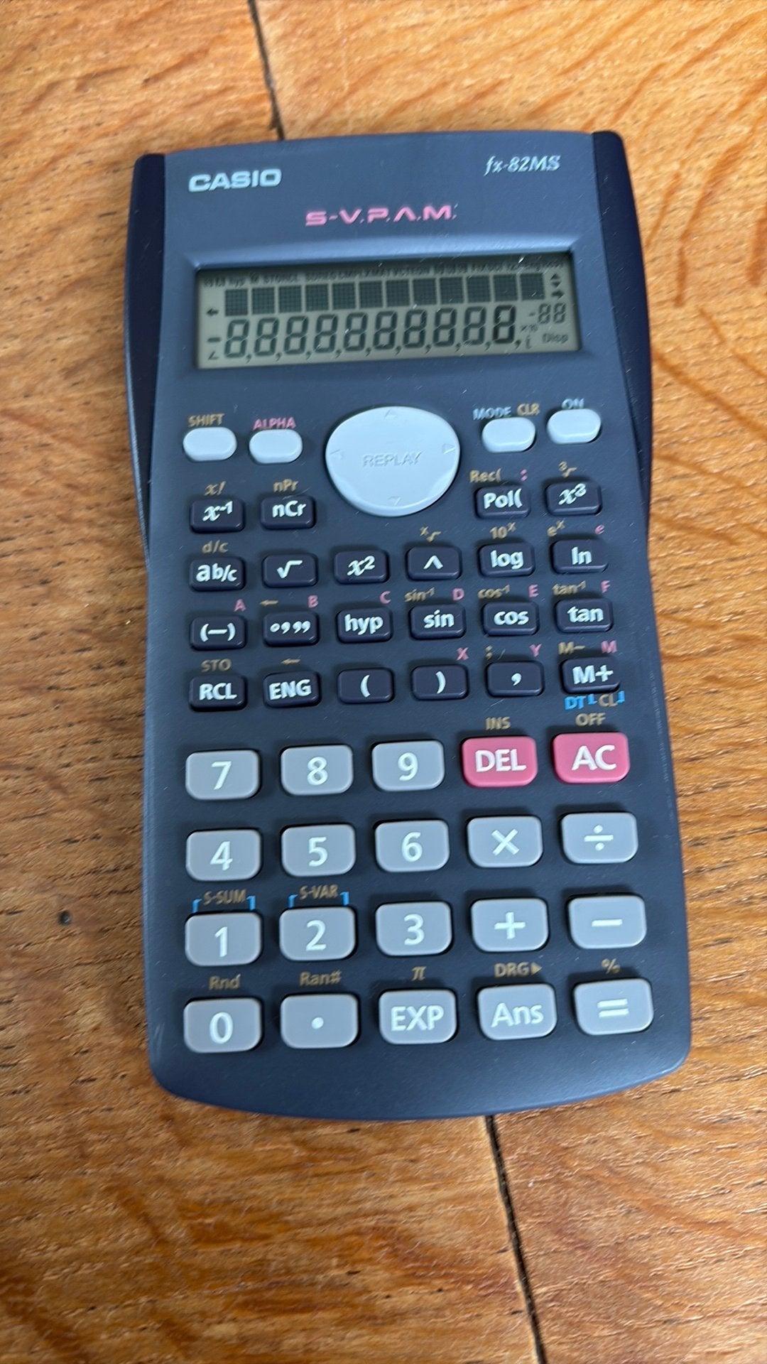 Casio fx 82ms, Ophalen