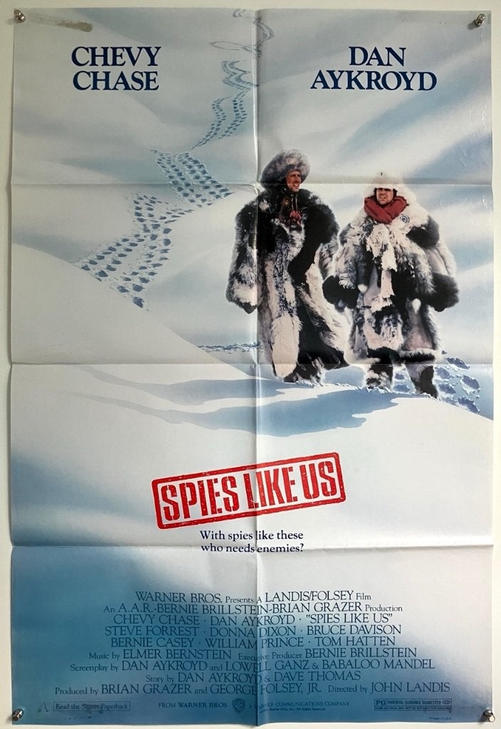Spies Like Us (1985) - Originele filmposter, Verzenden, Gebruikt, A1 t/m A3, Film en Tv