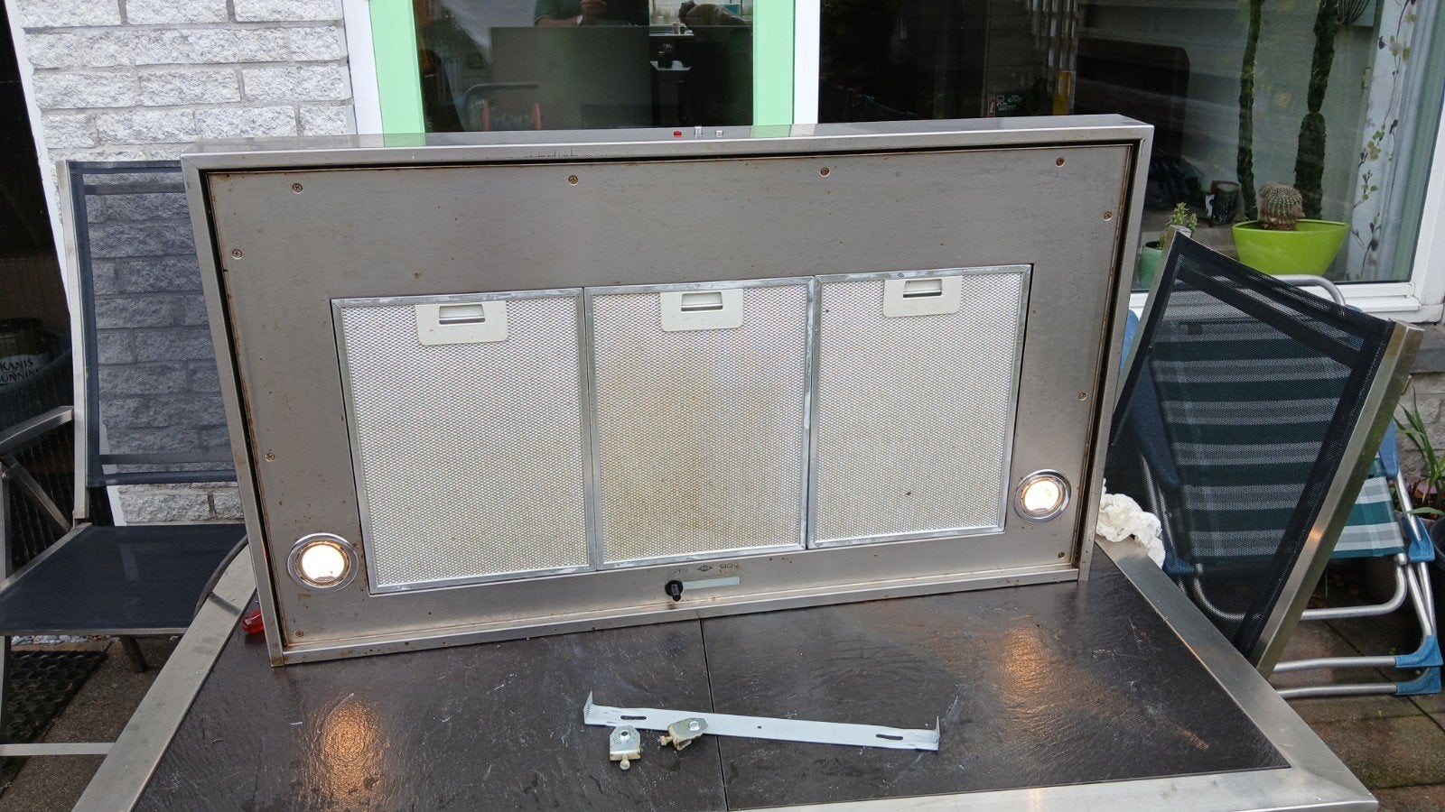 afzuigkap 1 stand met verlichting, Ophalen, Gebruikt, Wandschouwkap, Vrijstaand