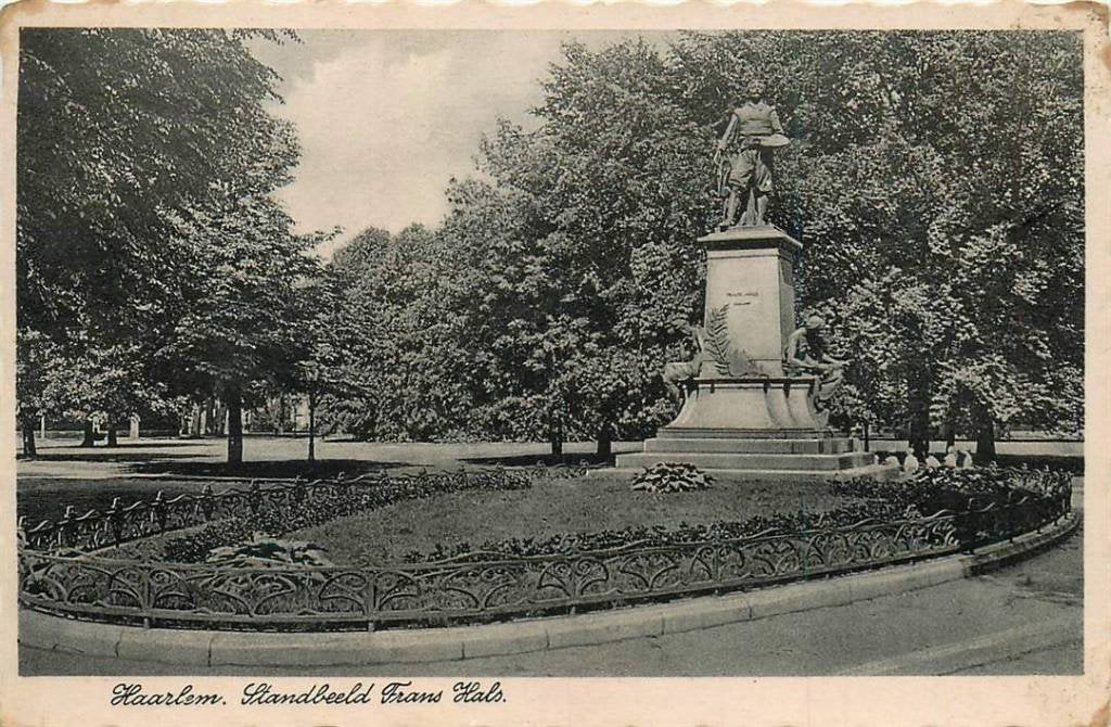 381-129-017 Haarlem Standbeeld Frans Hals, Verzenden, Voor 1920, Noord-Holland