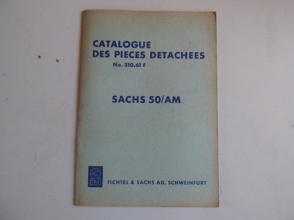 SACHS 50/AM ONDERDELENLIJST 310.61 F, Ophalen of Verzenden, Gebruikt