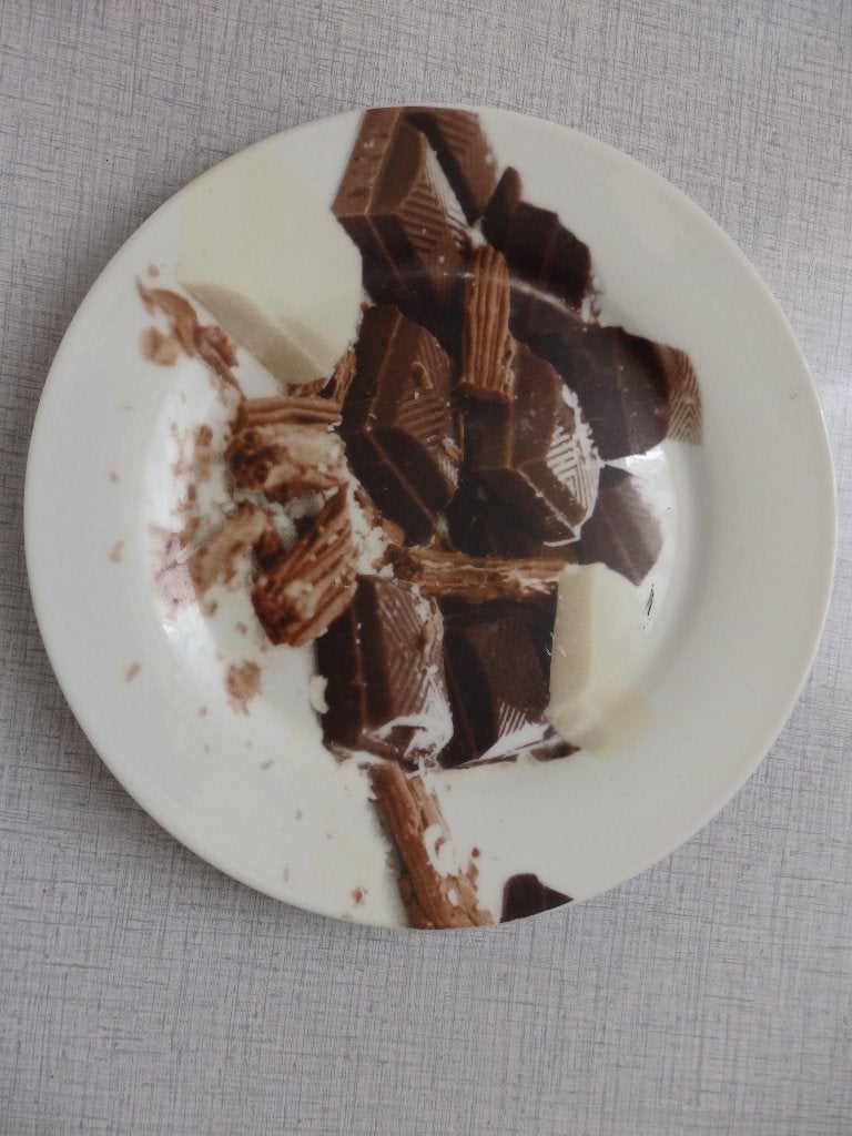 Chocolade bordje, Ophalen of Verzenden, Zo goed als nieuw, Reclamebord
