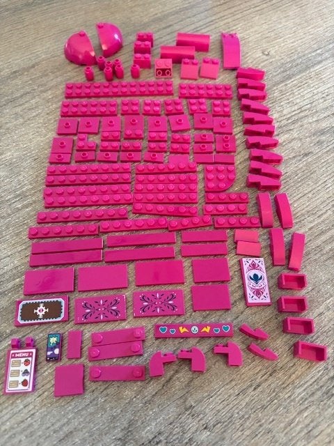 Lego friends div. magenta roze (zie foto's), Ophalen of Verzenden, Zo goed als nieuw, Losse stenen, Lego
