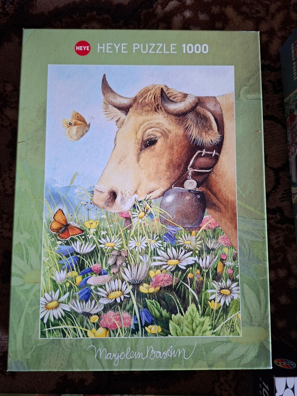 Heye Legpuzzel 1000 stukjes - Marjolein Bastin Koe, Ophalen of Verzenden, 500 t/m 1500 stukjes, Zo goed als nieuw, Legpuzzel