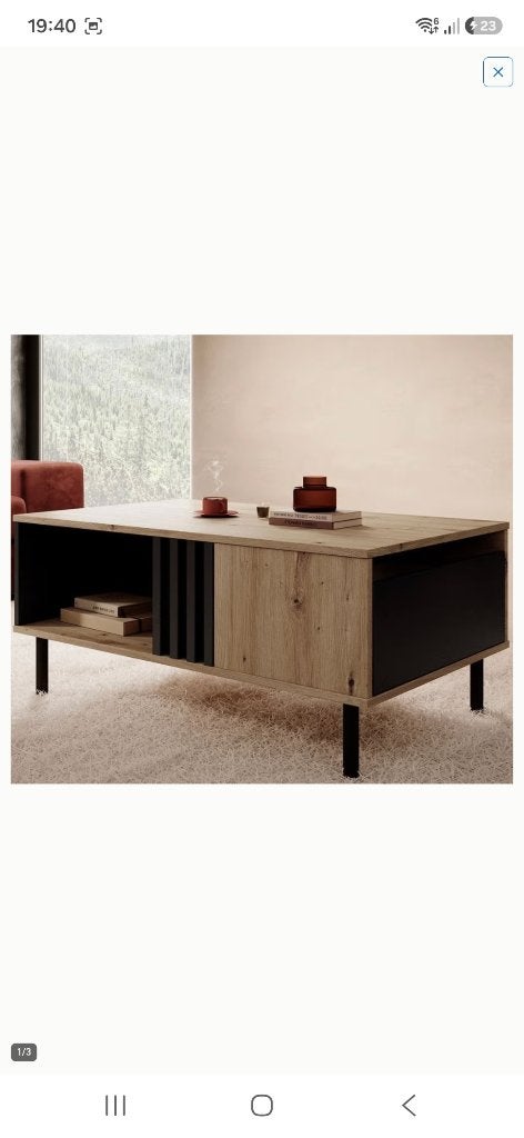 Salontafel en bank, Huis en Inrichting, Banken | Bankstellen, Ophalen, Hoekbank, 75 tot 100 cm, Zo goed als nieuw