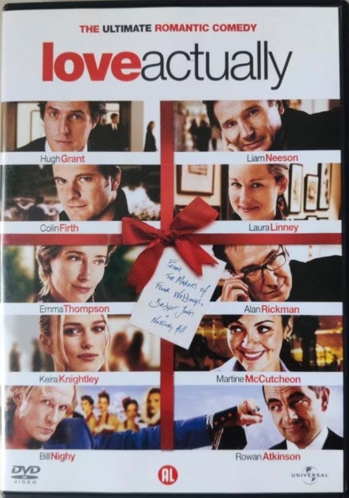 Love Actually. DVD. Romantische Komedie. Met Hugh Grant,, Engels, Alle leeftijden, Nederlands, Romantische komedie
