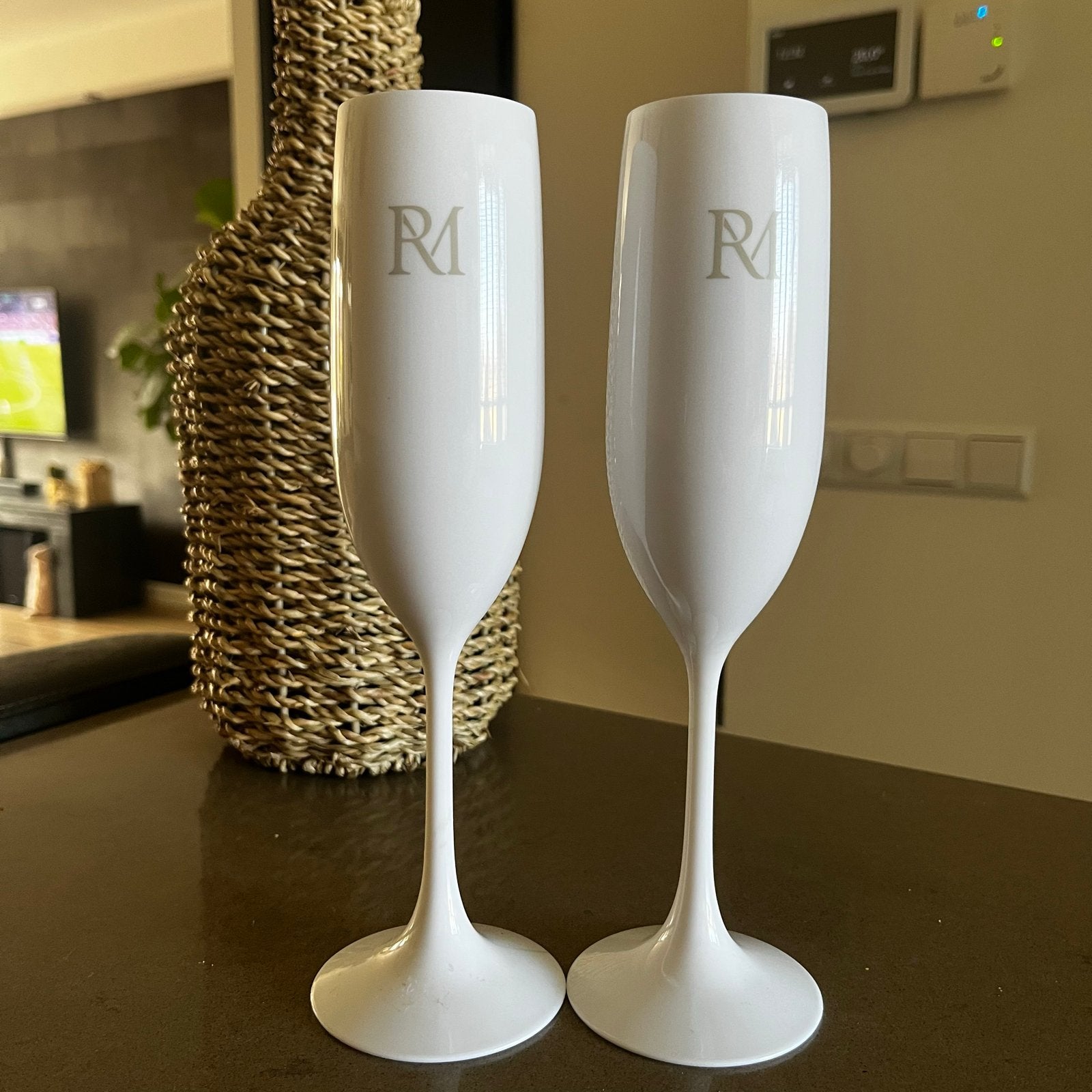 Riviera Maison RM Monogram Outdoor Bubbles Glass wit, Overige typen, Kunststof, Nieuw, Ophalen of Verzenden