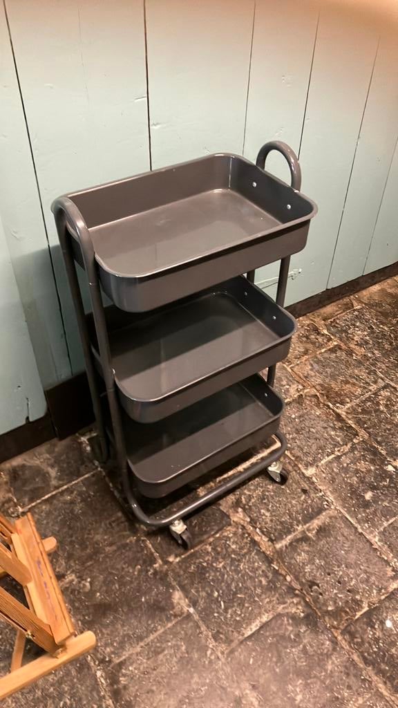 Ikea raskog trolley antraciet  kleur, Ophalen, Gebruikt