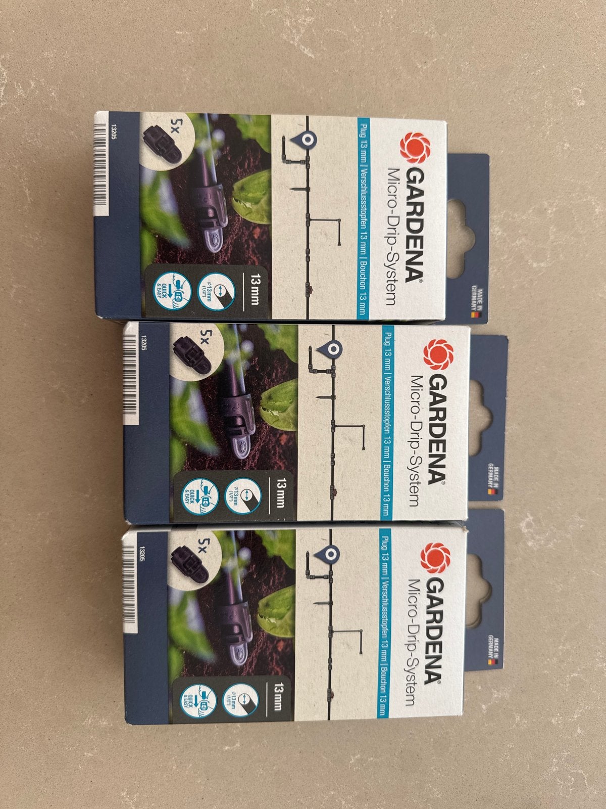 Nieuw Gardena afsluitdop plug 13mm micro drip (prijsperdoos), Ophalen of Verzenden, Nieuw, Overige typen