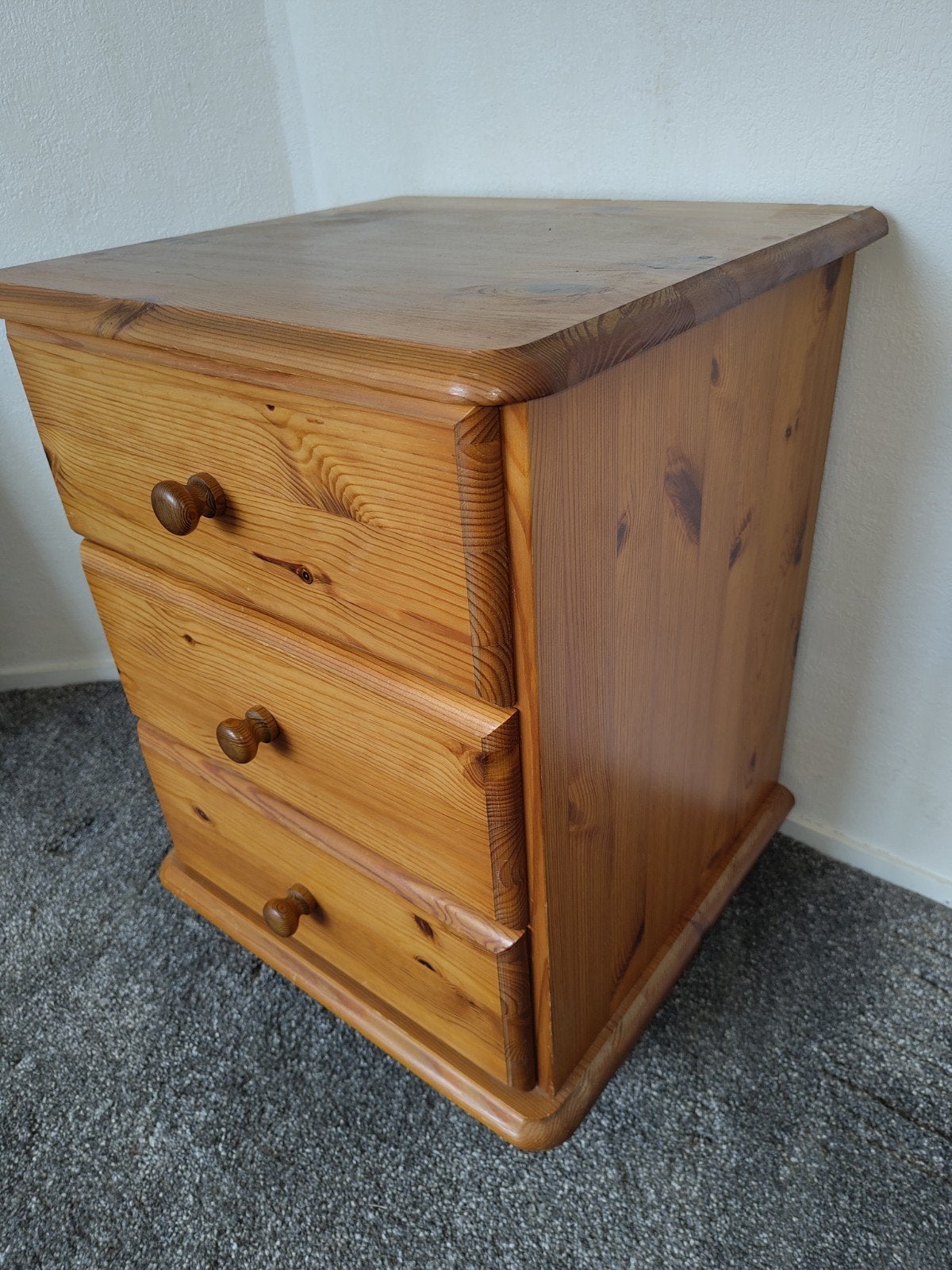 Massief grenen houten laden kastje, Ophalen, Minder dan 50 cm, Gebruikt, Klassiek