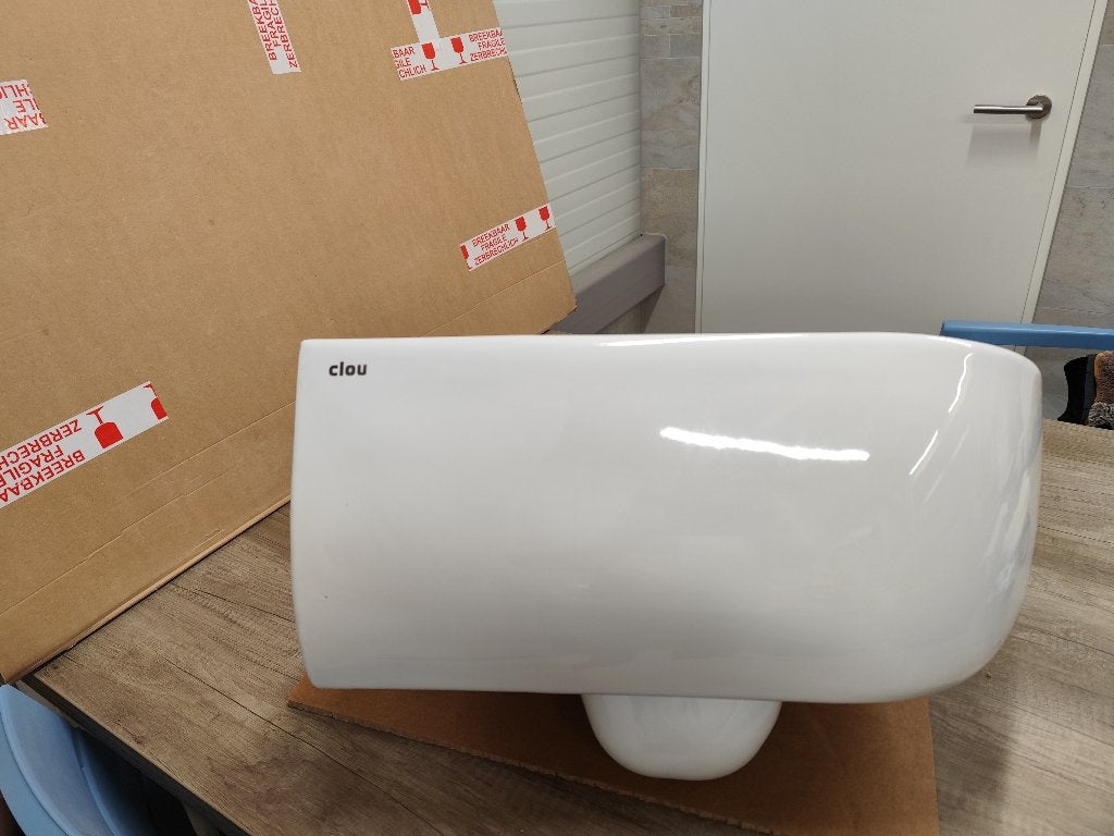 Clou Hammock randloze wandtoilet, Doe-het-zelf en Verbouw, Sanitair, Ophalen, Nieuw, Steen, Toilet