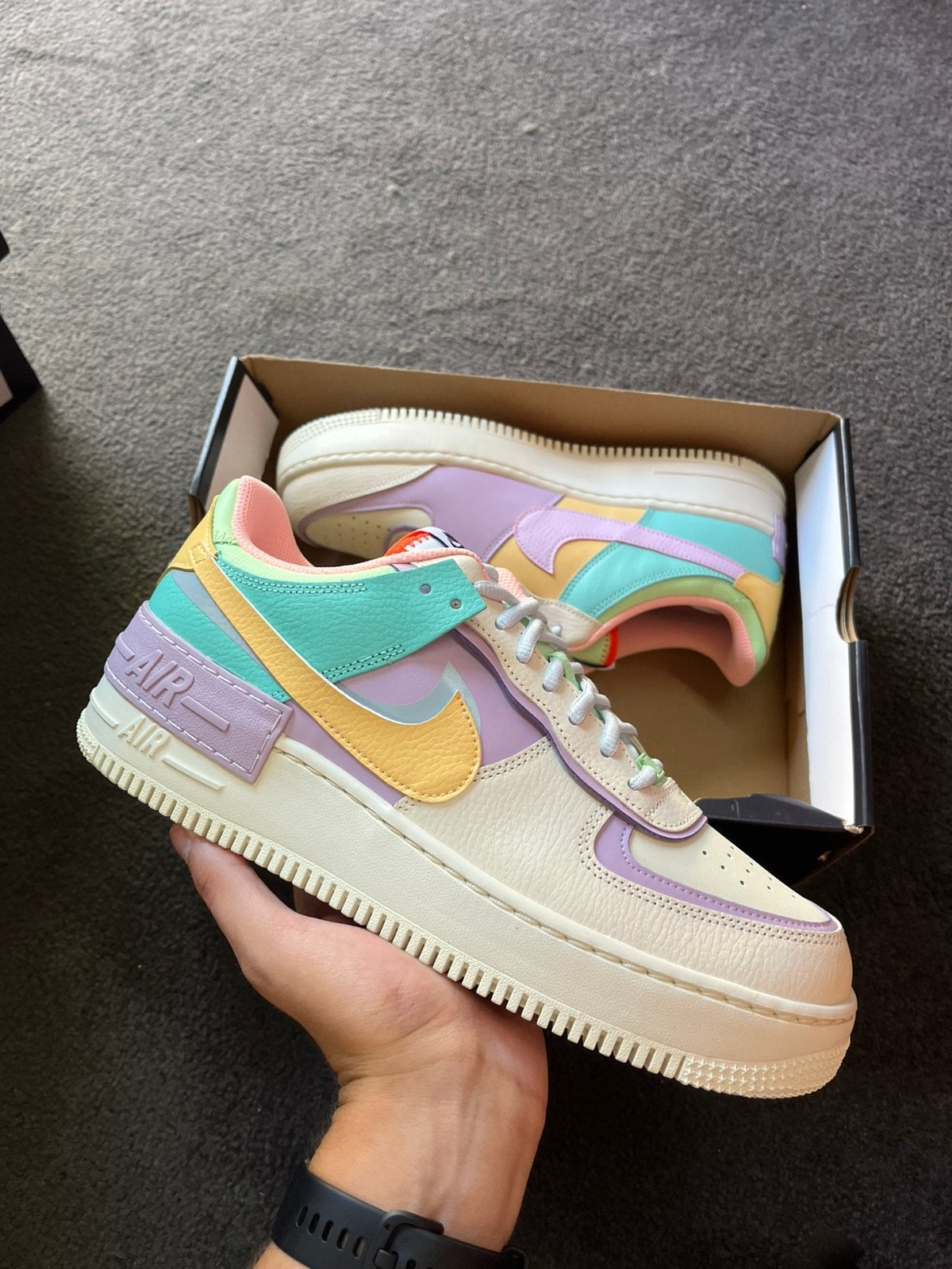 Nike Air Force 1 Shadow Pale Ivory Gold - Maat 44, Overige kleuren, Nieuw, M, Ophalen of Verzenden