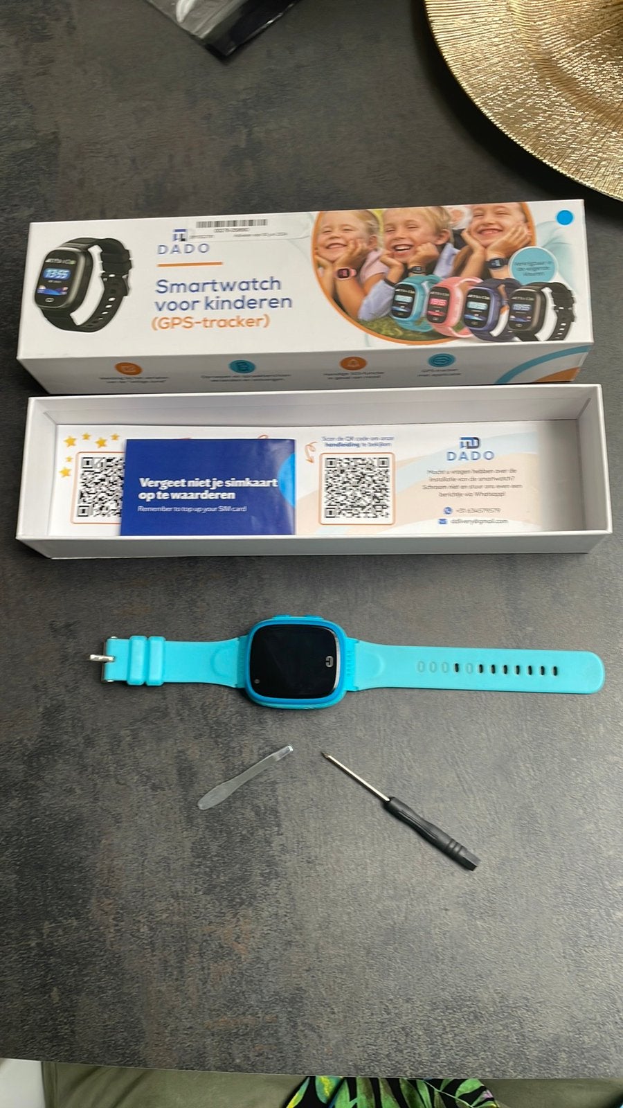 Dado Smartwatch voor kinderen gps tracker, Sieraden, Tassen en Uiterlijk, Horloges | Kinderen, Ophalen of Verzenden, Zo goed als nieuw