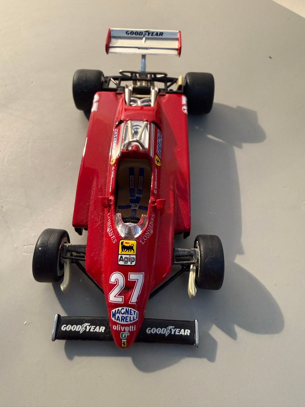 Schaalmodel Ferrari 126C2 F1 #27 - Gilles Villeneuve 1982, Ophalen of Verzenden, Gebruikt, Auto