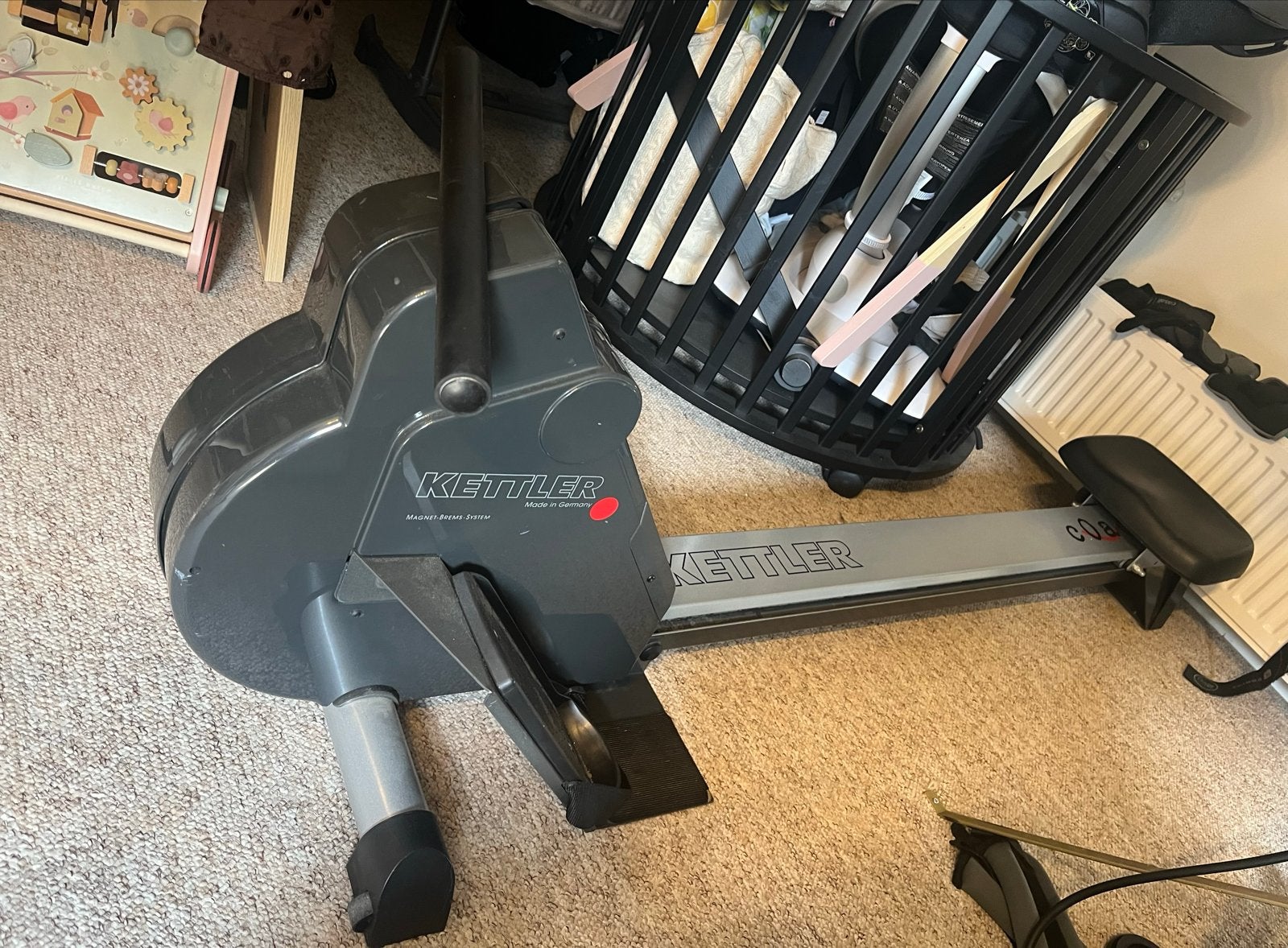 Kettler Roeitrainer - Cardio Fitness, Sport en Fitness, Ophalen, Gebruikt, Armen, Metaal