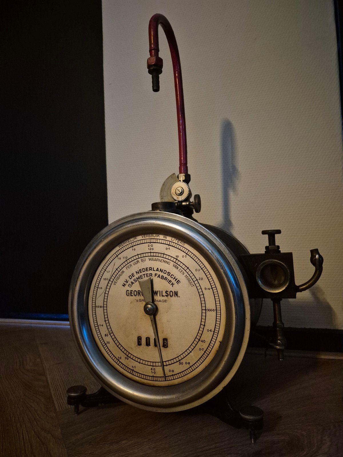 Antieke George Wilson Gasmeter - Nederlandsche Fabriek, Ophalen of Verzenden