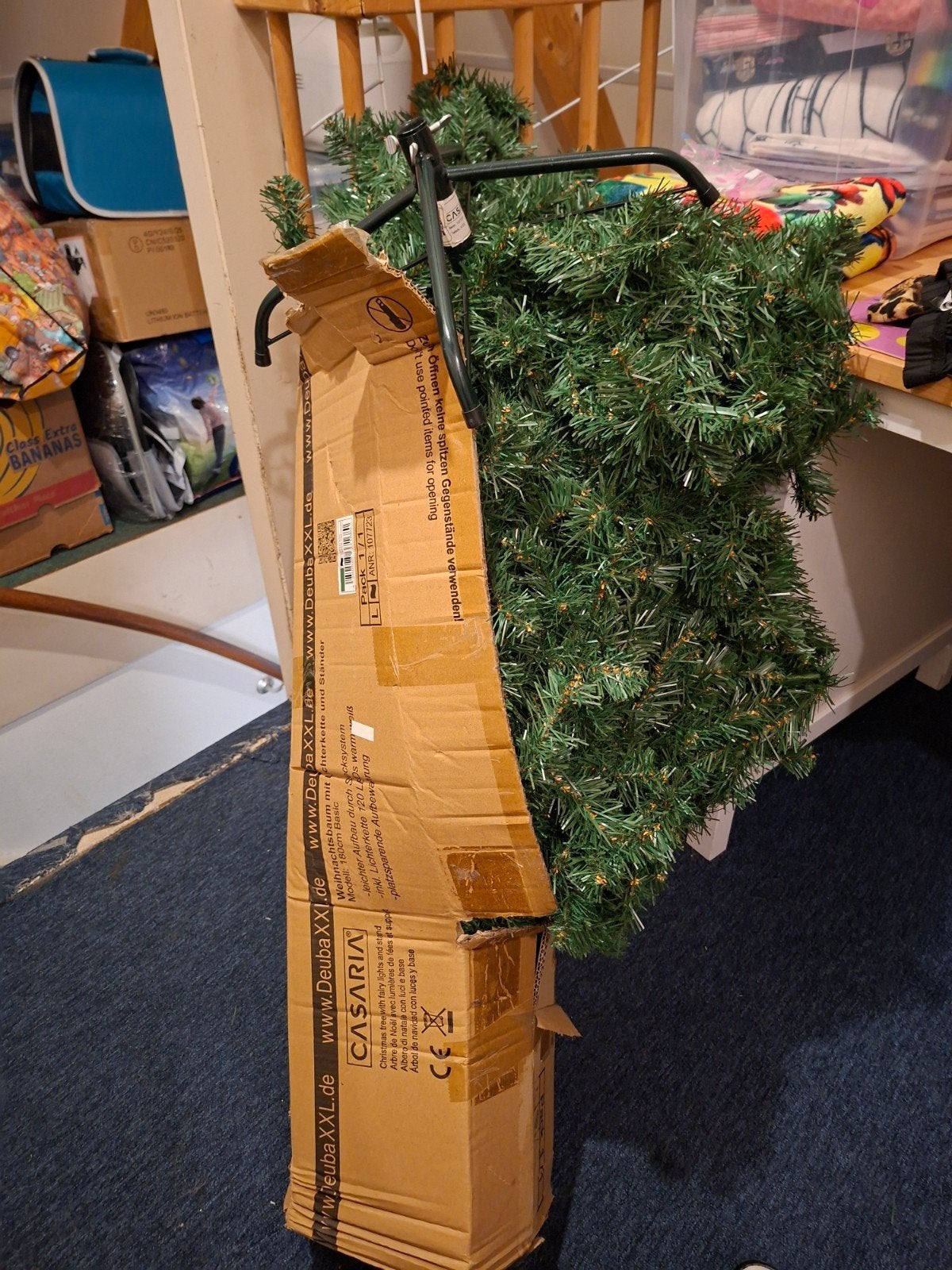 kerstboom, Ophalen