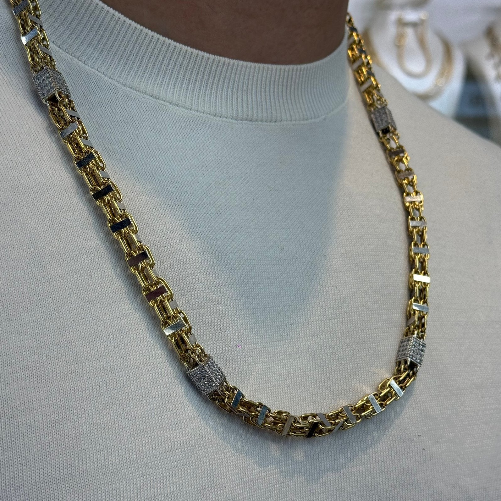 Prachtige 18 karaats gouden MAGNUM ketting, Ophalen of Verzenden, Zo goed als nieuw, Goud