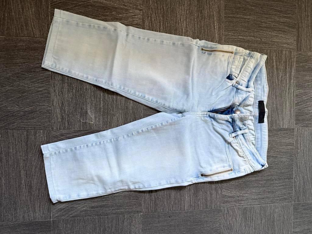 Seven Sisters Lichtblauwe knie broek - Maat W28, Ophalen of Verzenden, Zo goed als nieuw, Blauw, W28 - W29 (confectie 36)