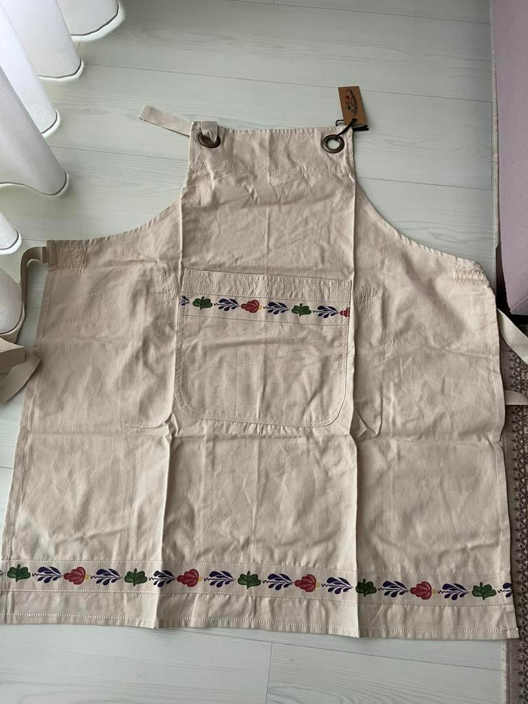 Boerenbont Mooie Keukenschort Nieuw, Huis en Inrichting, Keuken | Textiel, Ophalen of Verzenden, Nieuw, Beige, Schort